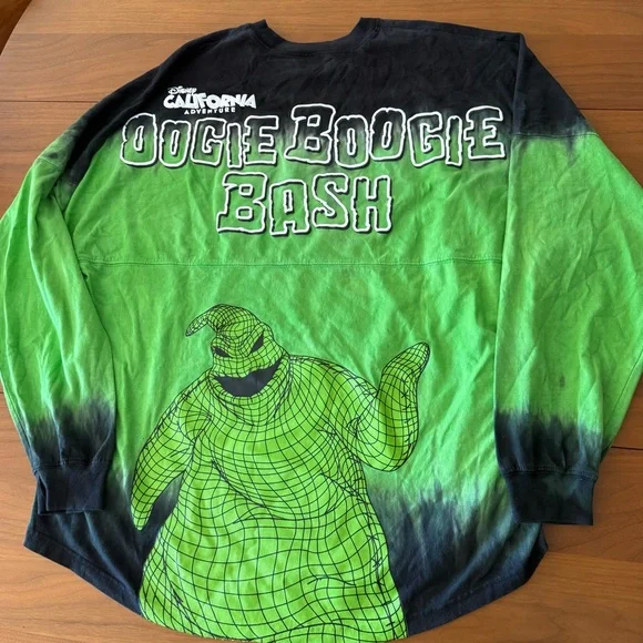Disney Oogie Boogie Bash 2024 Spirit Jersey XXL Green Black Tie Dye NWT - Picture 4 of 10
